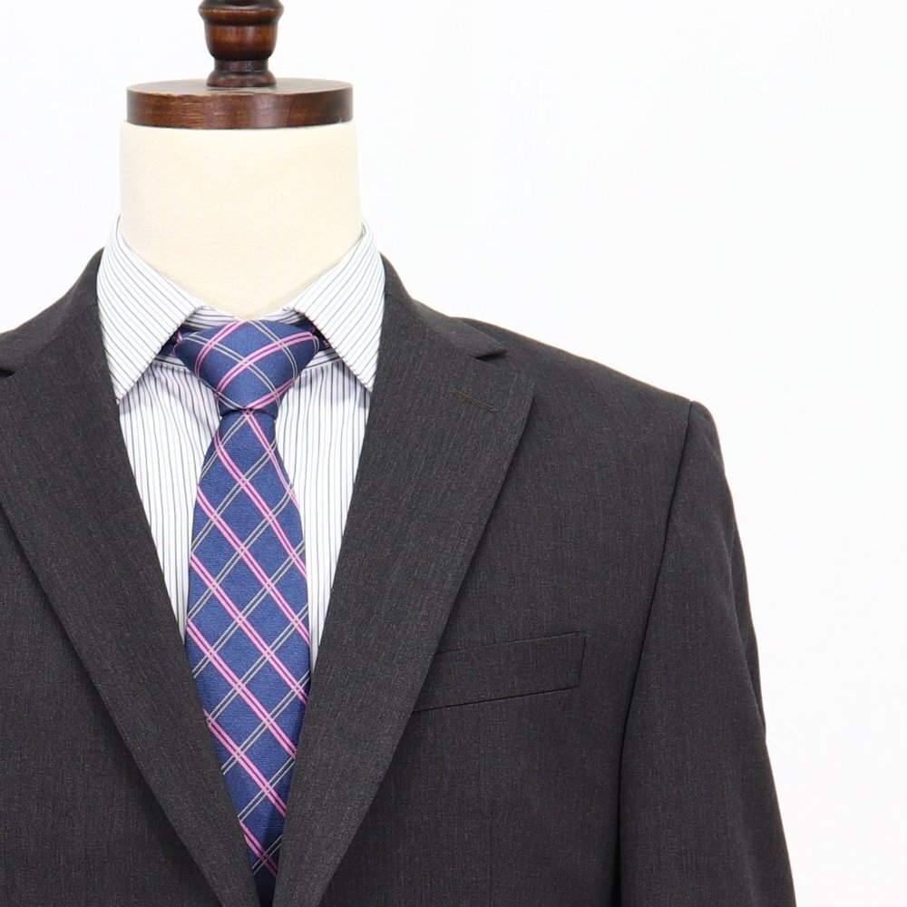 Banana Republic 42L Gray Solid 2-Button Sport Coat Blazer Jacket O912 - Picture 5 of 11